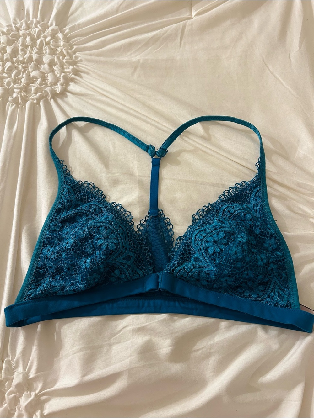 Victoria's Secret Teal Lace Racerback Bralette